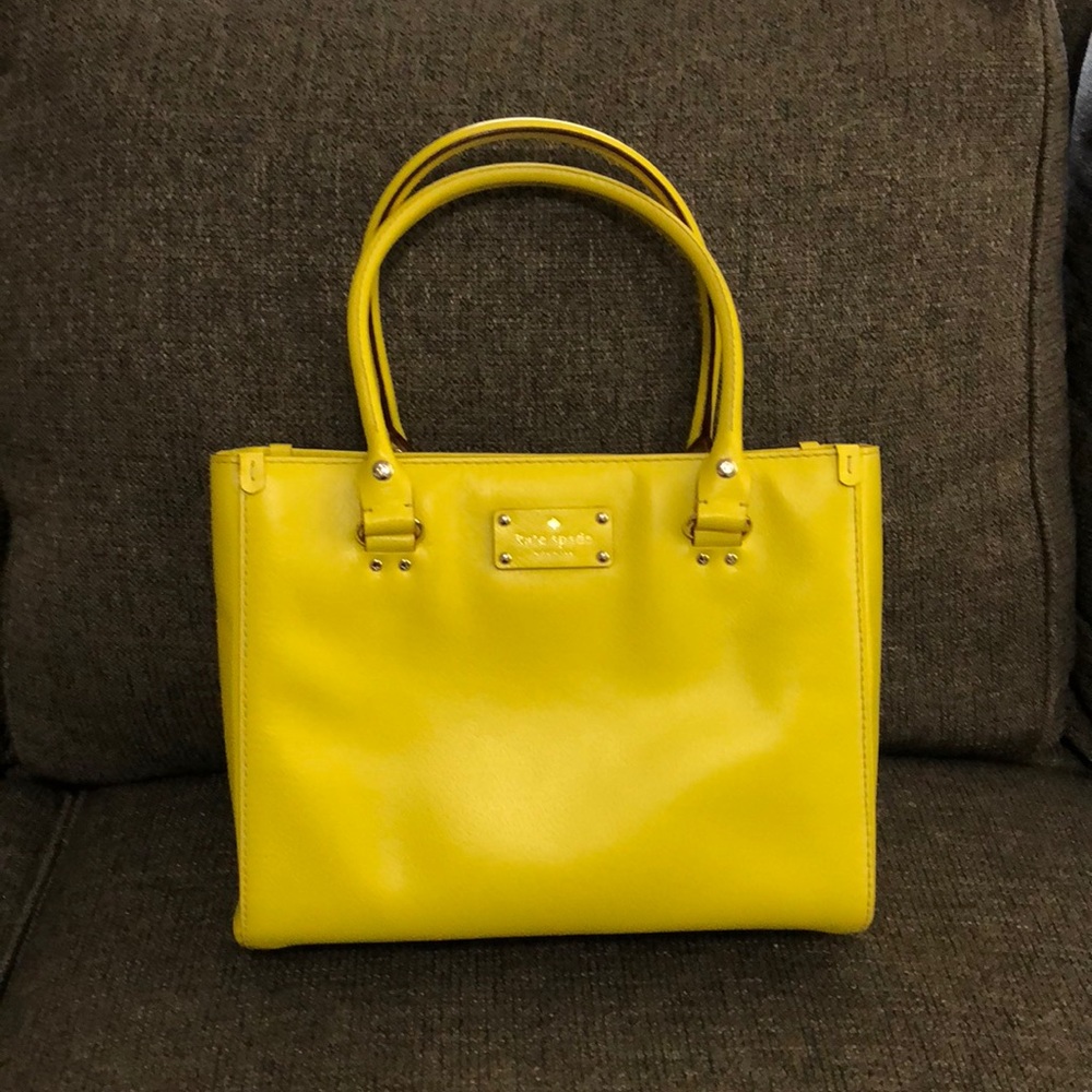 Yellow Leather Kate Spade Handbag